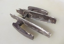 Vintage Bakelite Lever Door Handles Art Deco Plates Antique Old 1930s