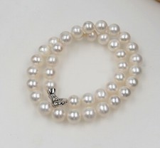 AAAAA++ 11-12 MM NATURAL WHITE SOUTH SEA PEARL NECKLACE 18"