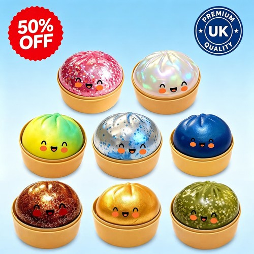 Squishy glitter bao bun - glitter,