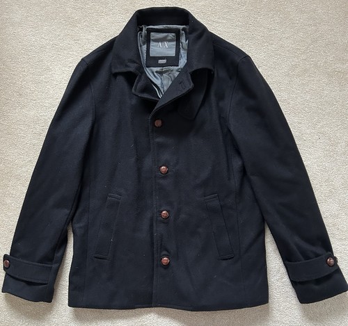 Armani navy blue wool - wool, coat