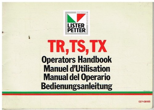 Lister petter tx - tr,