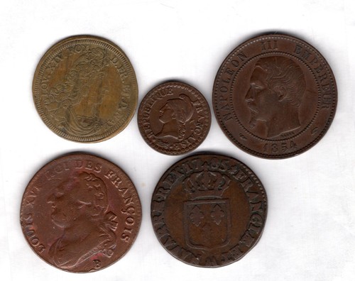 France pre 1860 coins - france.,