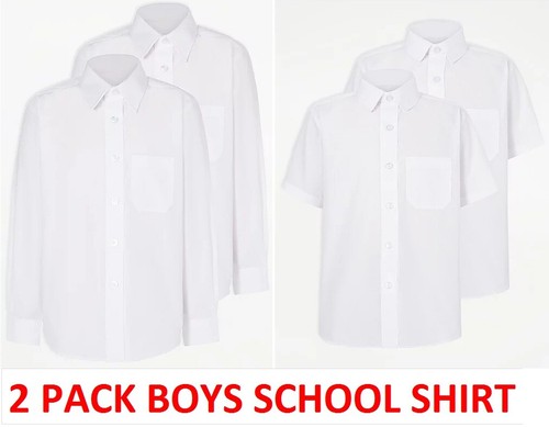 Boys school shirts pack - 2, long