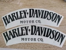 Harley-Davidson tank decals black