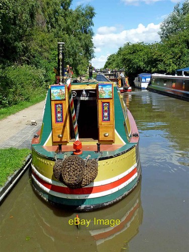 Photo 12x8 working narrowboat - working,