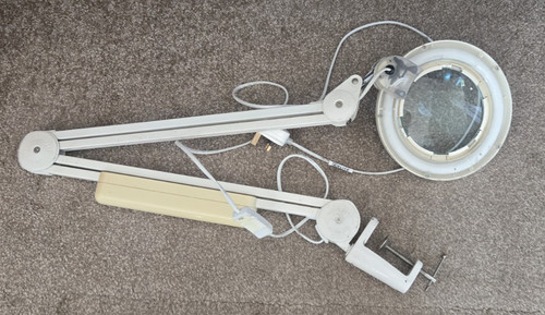 Vintage magnifying lamp - magnifying,