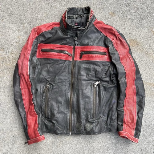 Vintage diesel leather jacket - diesel,