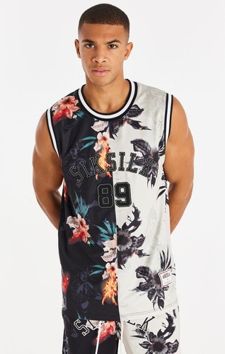 Siksilk mens black ecru - black,