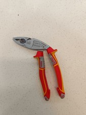 NWS N1096-49-VDE-200-SB Combi Pliers VDE Ergo 200mm.With  2 safety lanyards