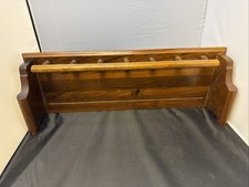 Vintage Ethan Allen 24" Antiqued Old Tavern Pine Wall Shelf Plate Rail Rack