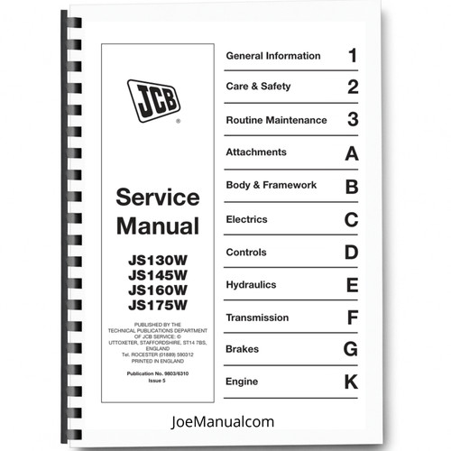 Jcb js130w 145w 160w - jcb,