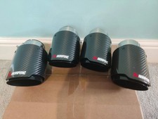 4 x Bmw Exhaust Tips Black