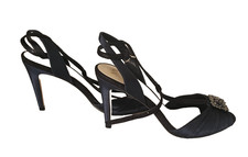 Jenny Packham Shoes Ladies Navy Heels New Size 5/38 {sw}