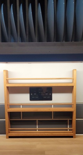 Solid oak spice rack - oak,