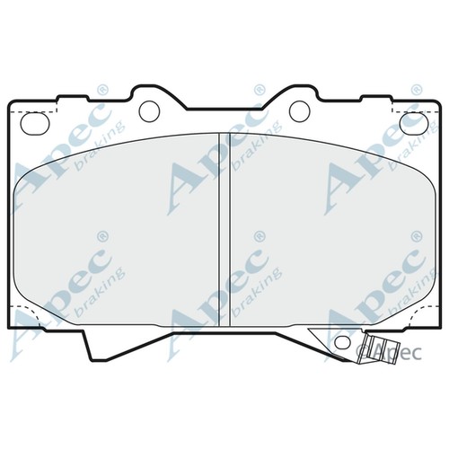 Brake pads set for - set, toyota