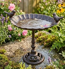 Bird Bath Feeder Cast Iron