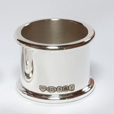 STERLING SILVER ( 925 ) BEADED COLLAR for Walking Stick Making 25mm i/d.