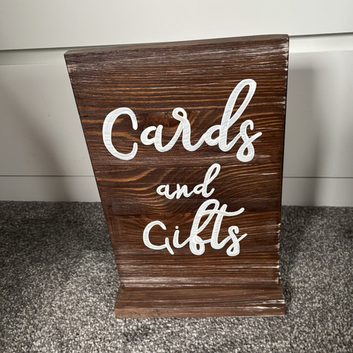 Wooden wedding reception sign - wooden,