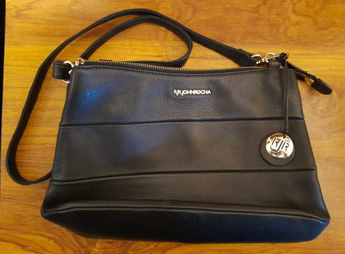 John rocha black leather - john,