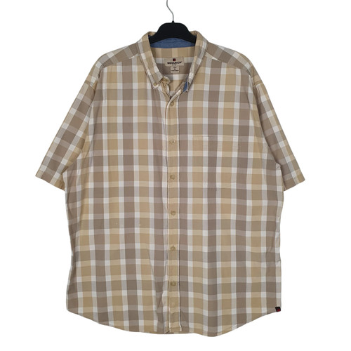 Woolrich beige check shirt - beige,