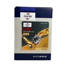 Fuchs Titan GT1 Flex C3 0W30 Engine Oil 5 Litres – VW 504 00 507 00 Porsche C30