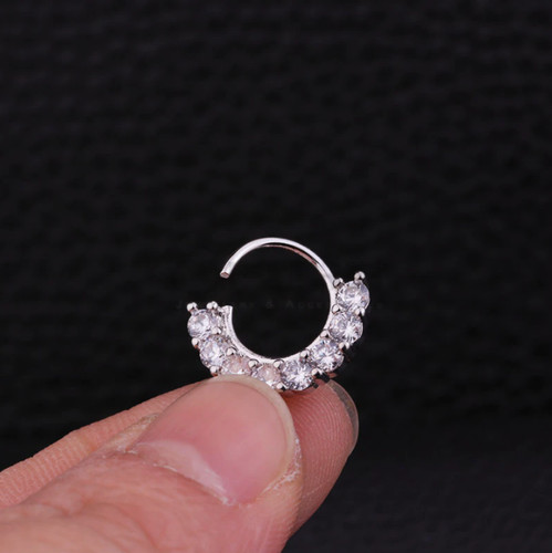 Sterling silver pin diamond - sterling,