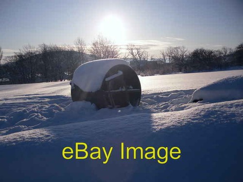 Photo 6x4 snowbound grass - photo,