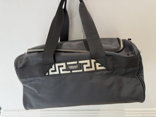 Versace black weekend bag with - versace,