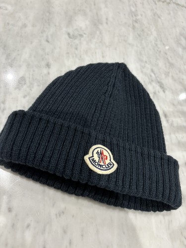 Moncler beanie hat navy - moncler,