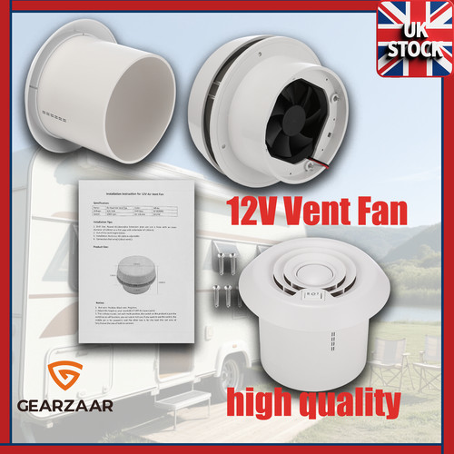 12v roof vent fan - vent, for