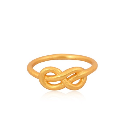 Love knot ring gold - love,