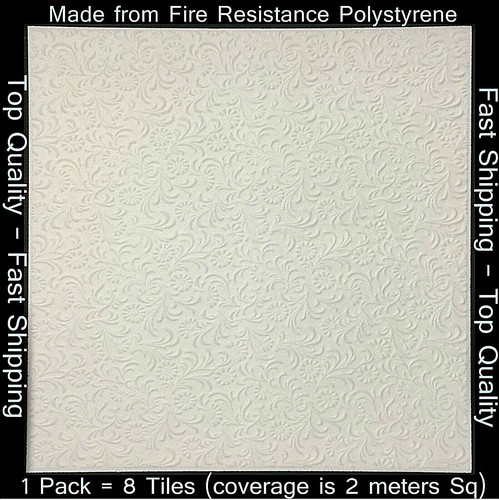 Polystyrene ceiling tile - 2m²,