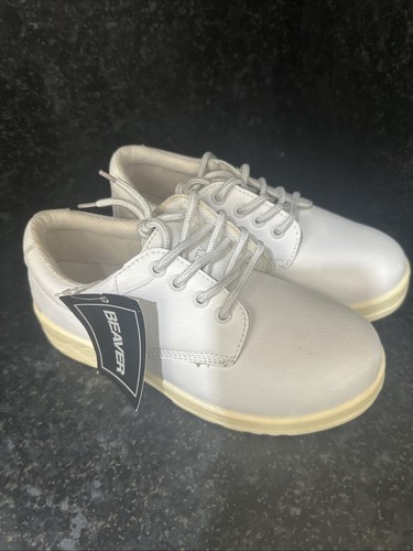 Beaver white works boots - white, steel