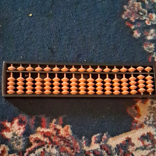 Wooden abacus counting frame - wooden,