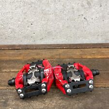 Shimano DX Pedals PD-M636 Clipless BMX MTB Flat Combo Black Red 90s 00s A2 BMX