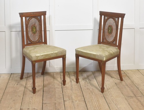 Pair painted edwardian - of,