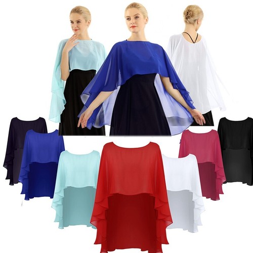Women chiffon cape shawls - women,