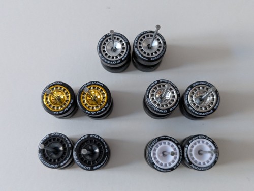 Rally wheels and - 1/64, rubber