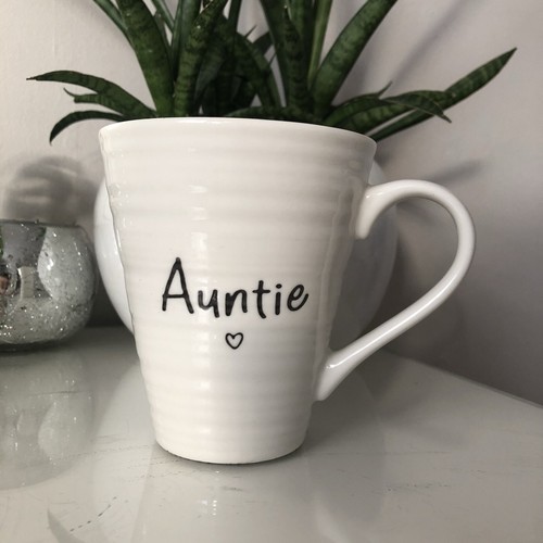 Auntie mug cup vase planter - auntie,