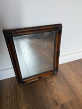 Vintage 12”x10” Wall Hanging Mirror Perfect on Trend Patina & Foxing To Glass.