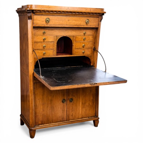 Antique oak fall front - antique,
