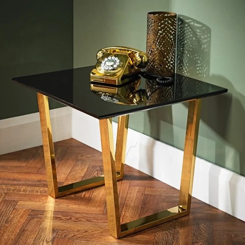 Gold frame lamp table sleek - gold,