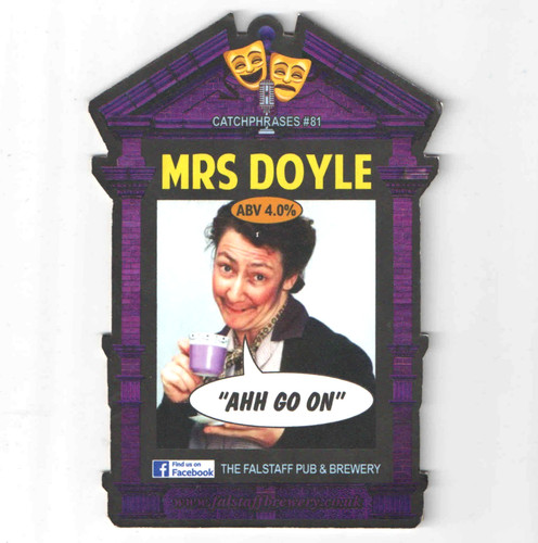 Ale beer pump clip - beer, front