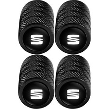 SEAT BLACK METAL TIRE VALVE