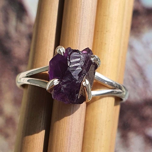Natural amethyst raw gemstone - natural,