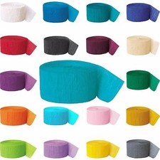 12 x Crepe Paper Rolls 81ft -