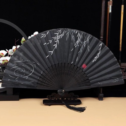 Vintage bamboo folding hand - folding,