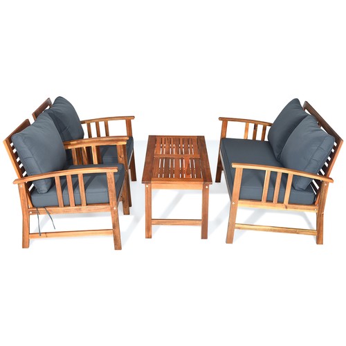 Set wooden patio - set,