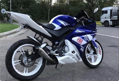 Blue white black fairing kit - black,