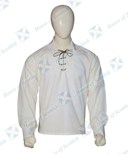 Mens scottish white jacobite - scottish,